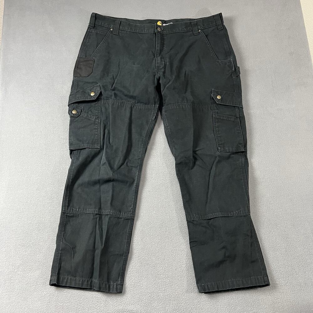 Carhartt Pants Mens Size 42X30 Double Knee Relaxed Fit Ripstop Cargo Work Wear